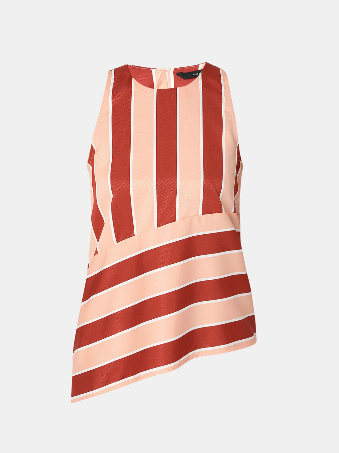 Peach Striped Co-Ord Top
