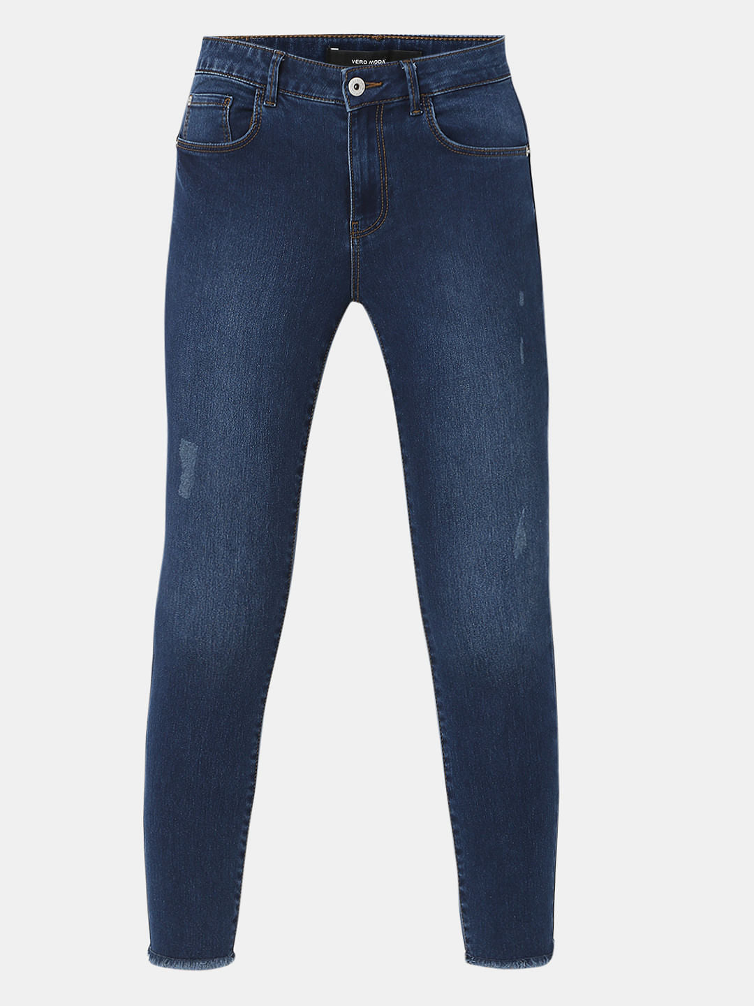 Blue Mid Rise Pushup Wendy Skinny Jeans