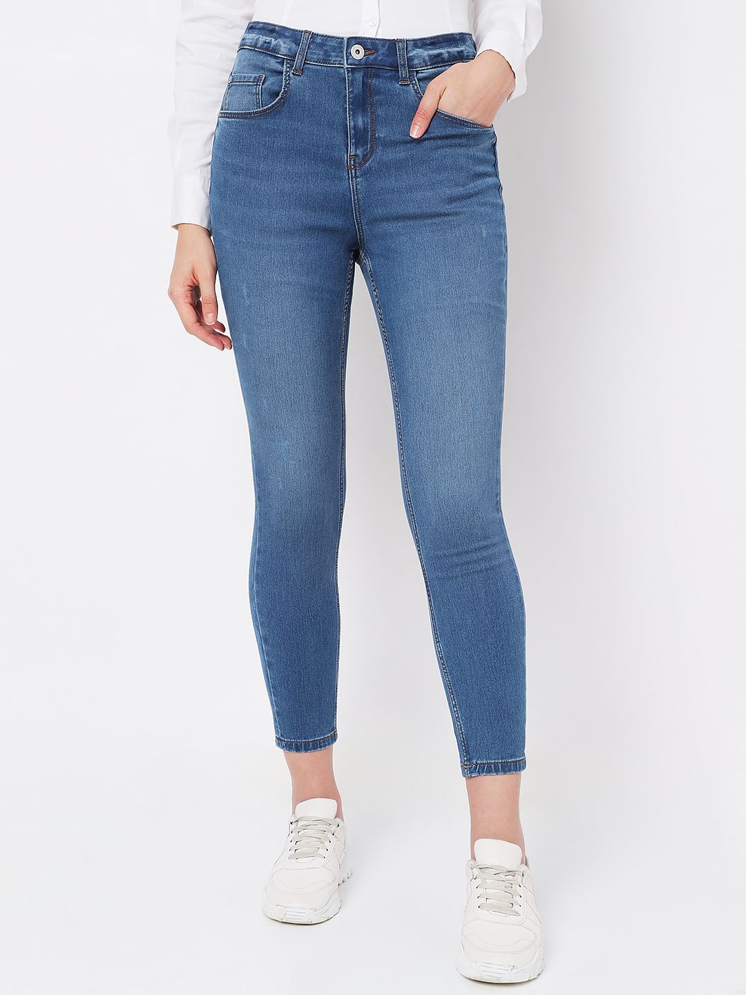 Blue High Rise Wendy Skinny Jeans