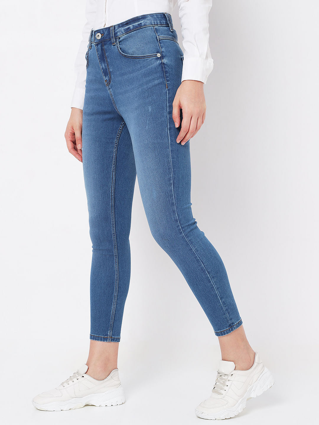 Blue High Rise Wendy Skinny Jeans
