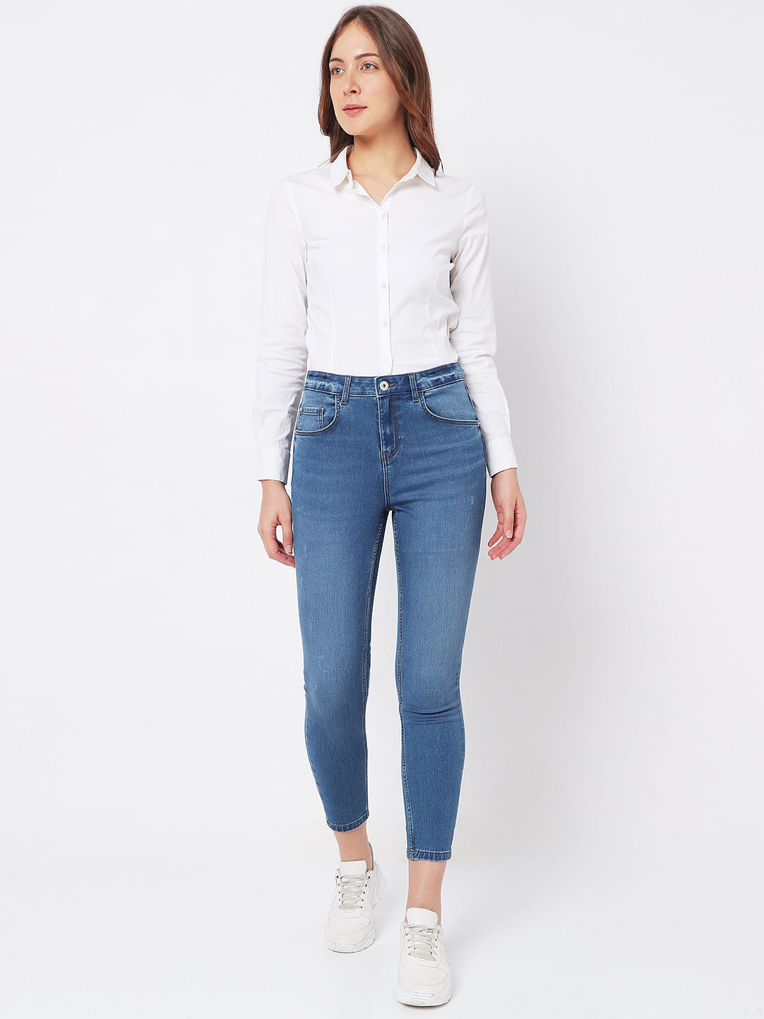 Blue High Rise Wendy Skinny Jeans
