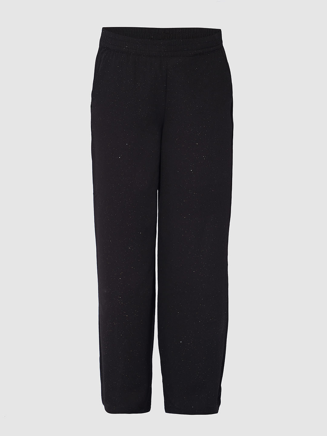 Girls Black Shimmer Co-Ord Set Pant