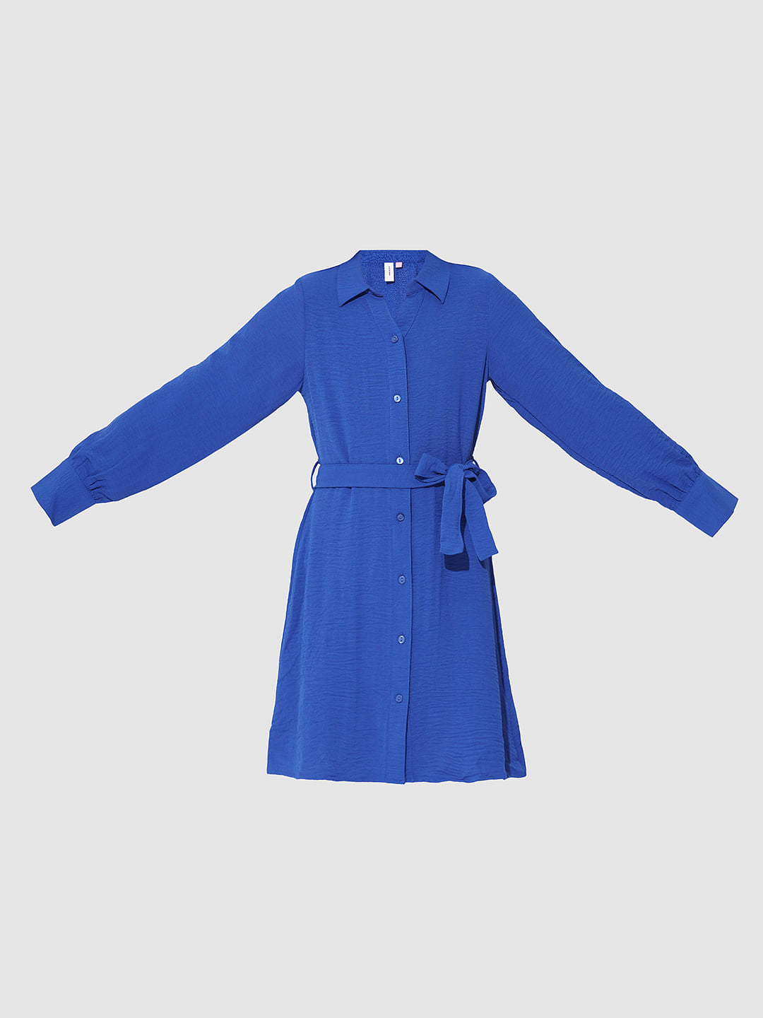 Girls Blue Short Shirt Dress