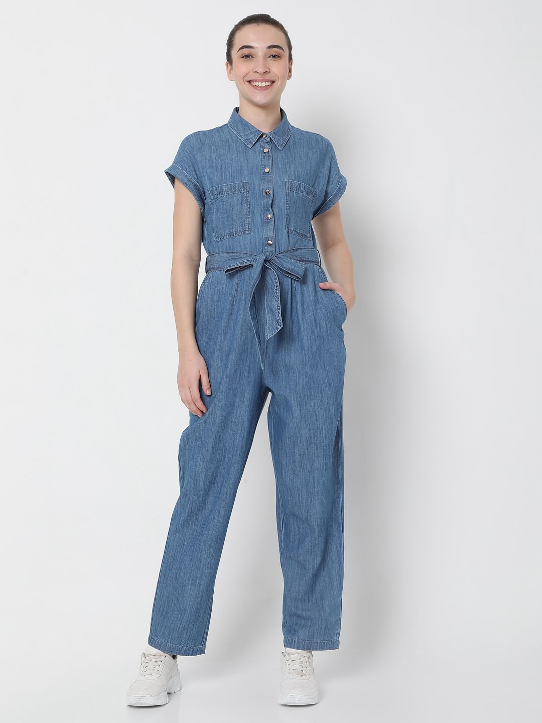 Blue Denim Jumpsuit