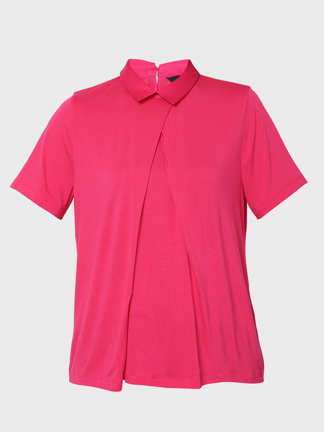 Pink Collared Top