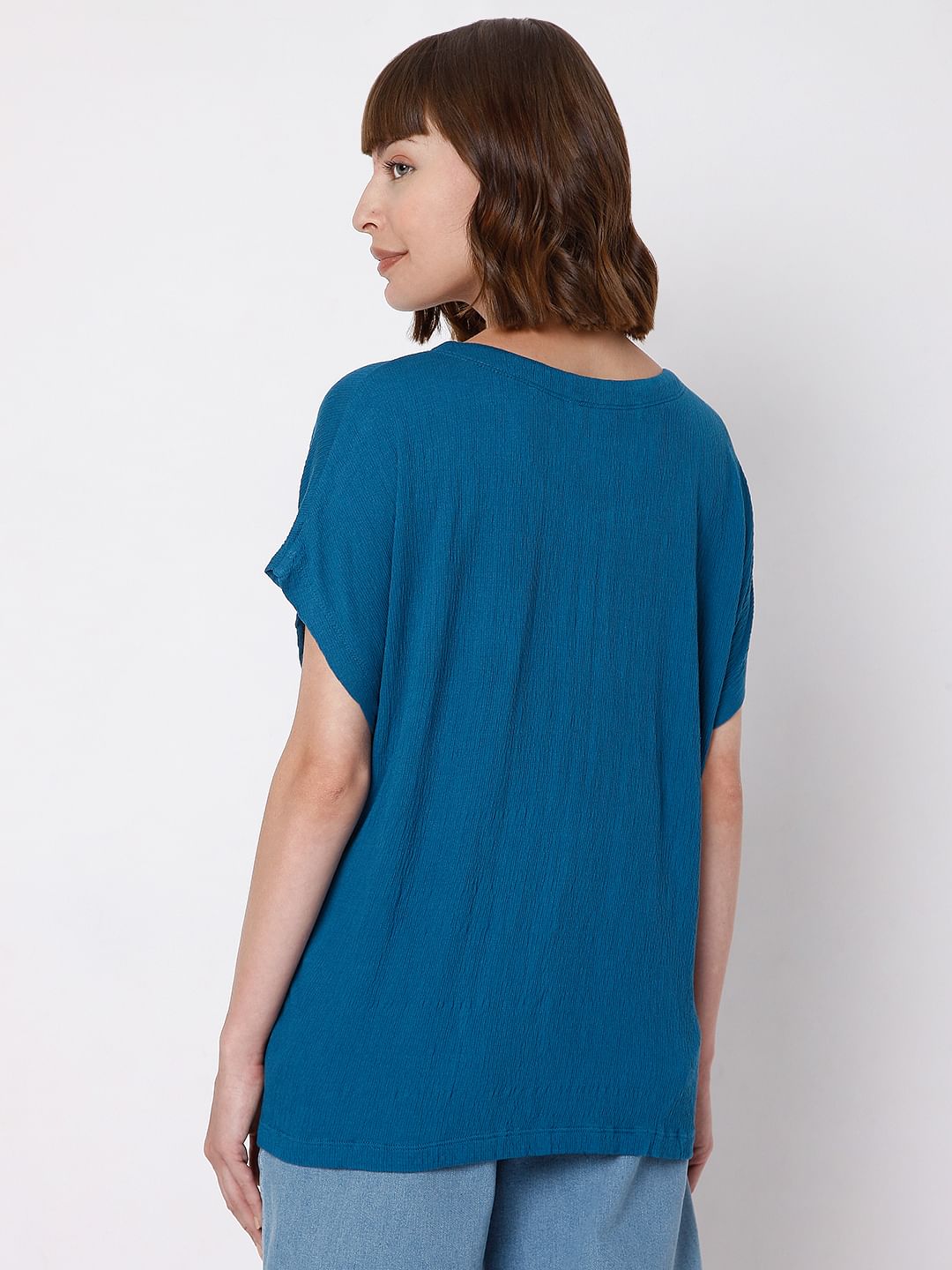 Blue Twisted Top