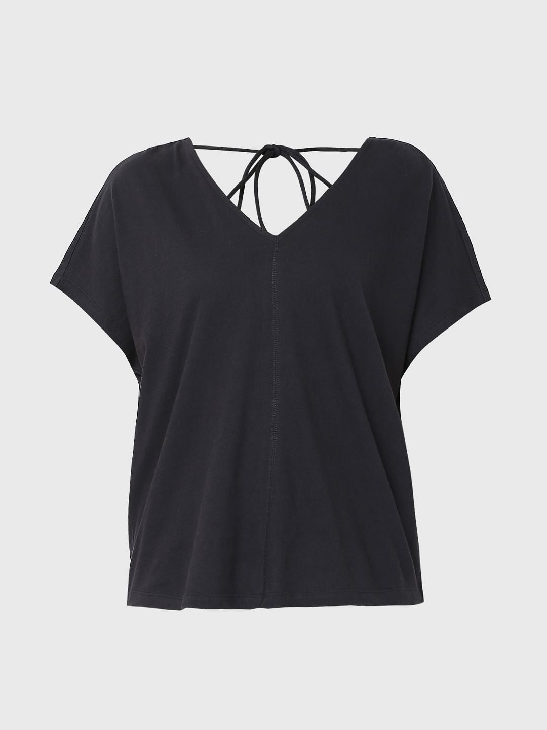 Black Solid T-Shirt