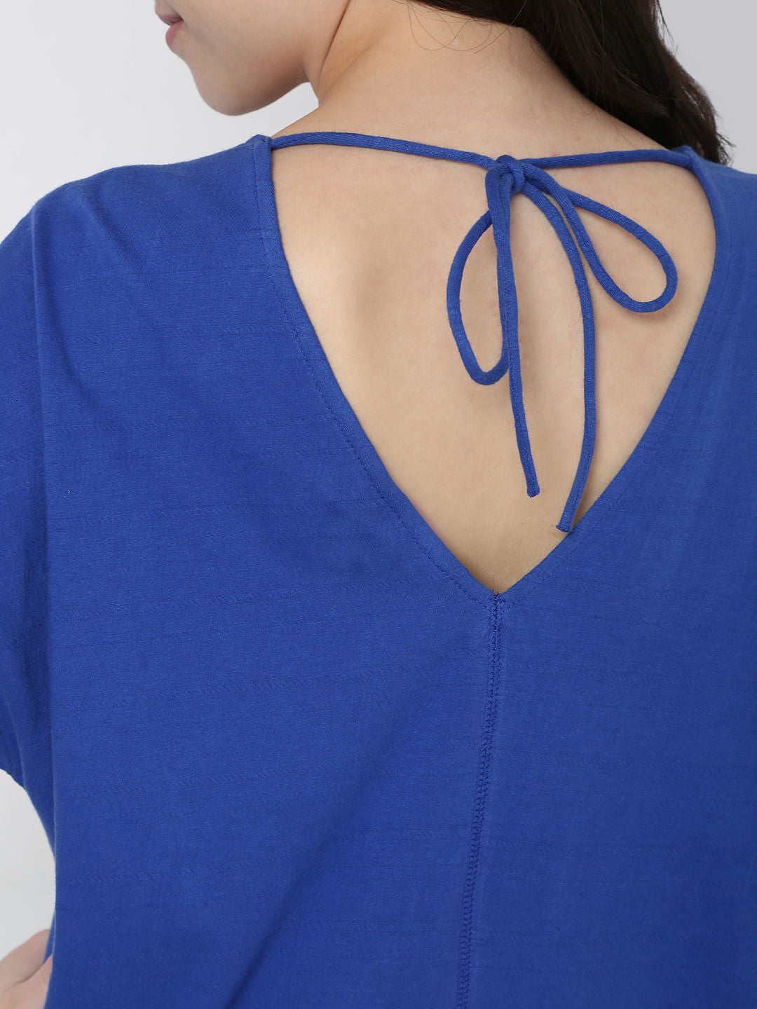Blue Drop Shoulder T-Shirt