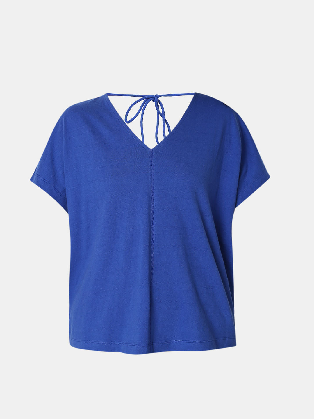 Blue Drop Shoulder T-Shirt