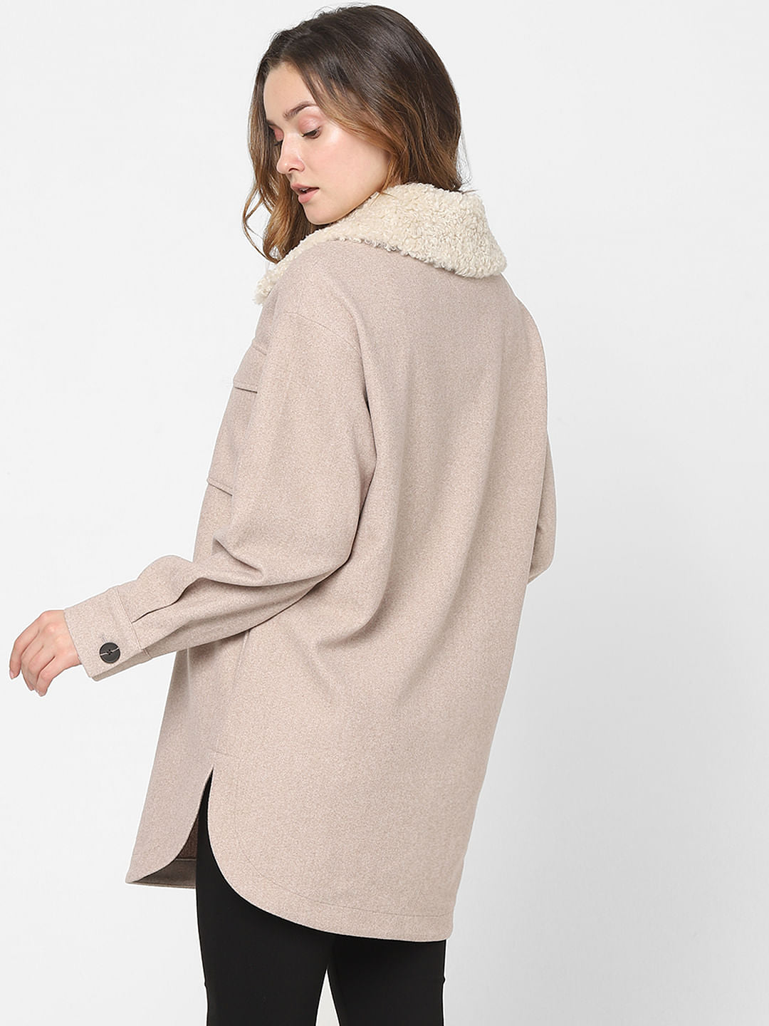 Beige Midi Coat