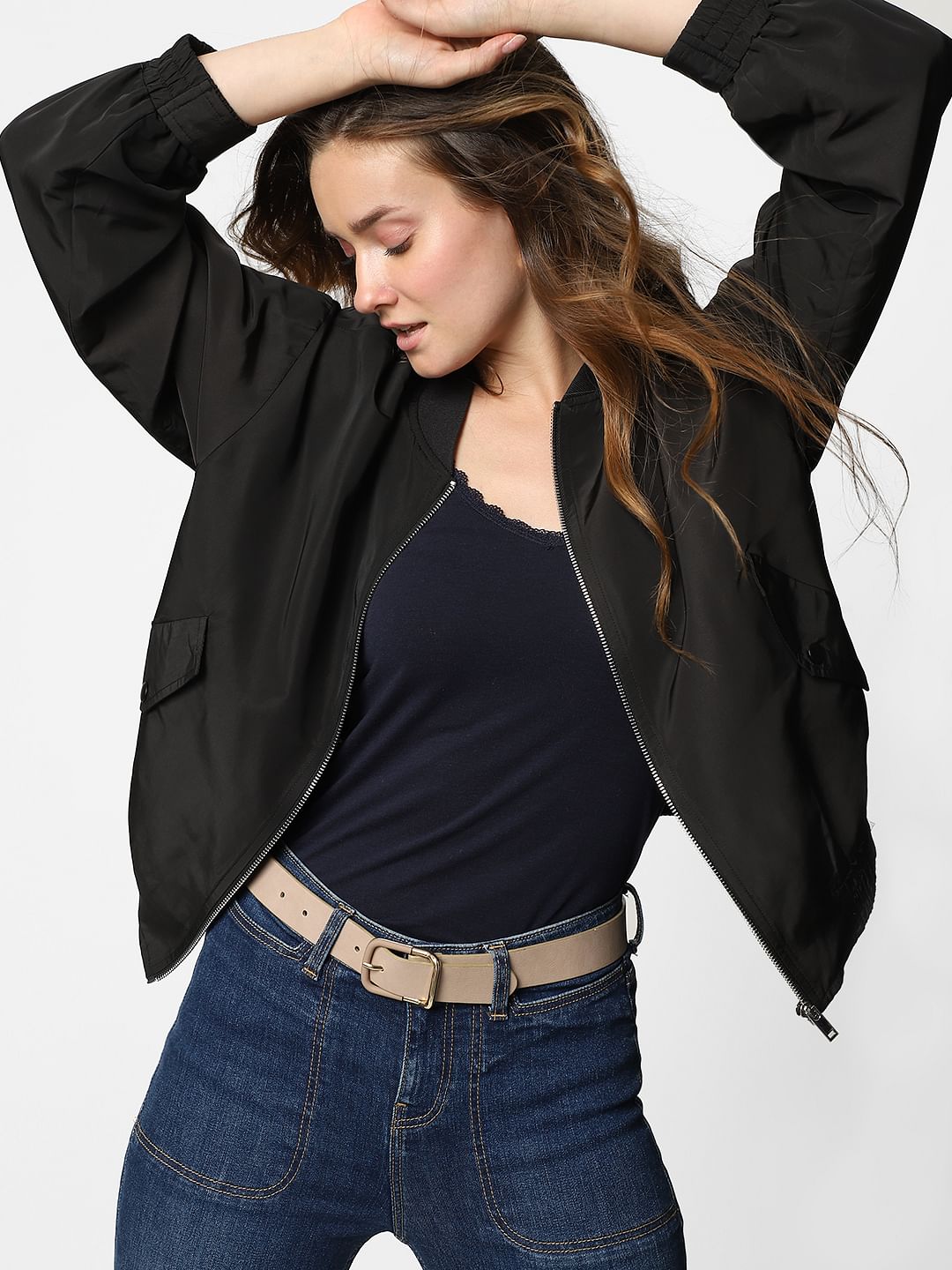 Black Bomber Jacket