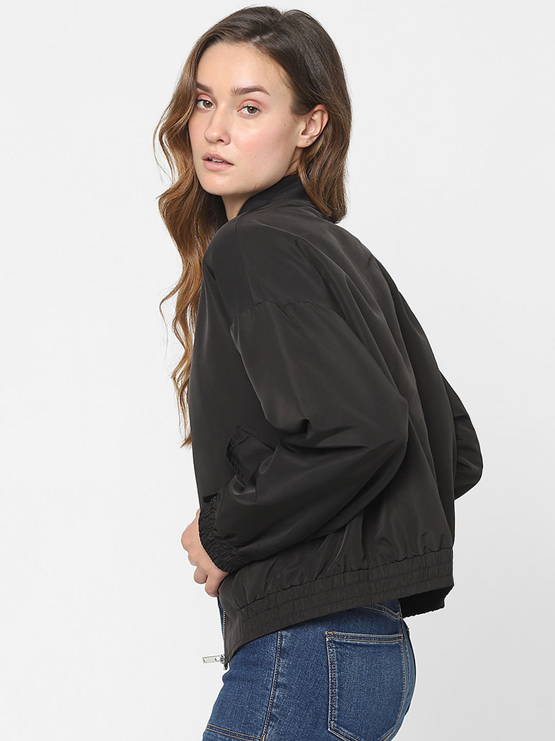 Black Bomber Jacket