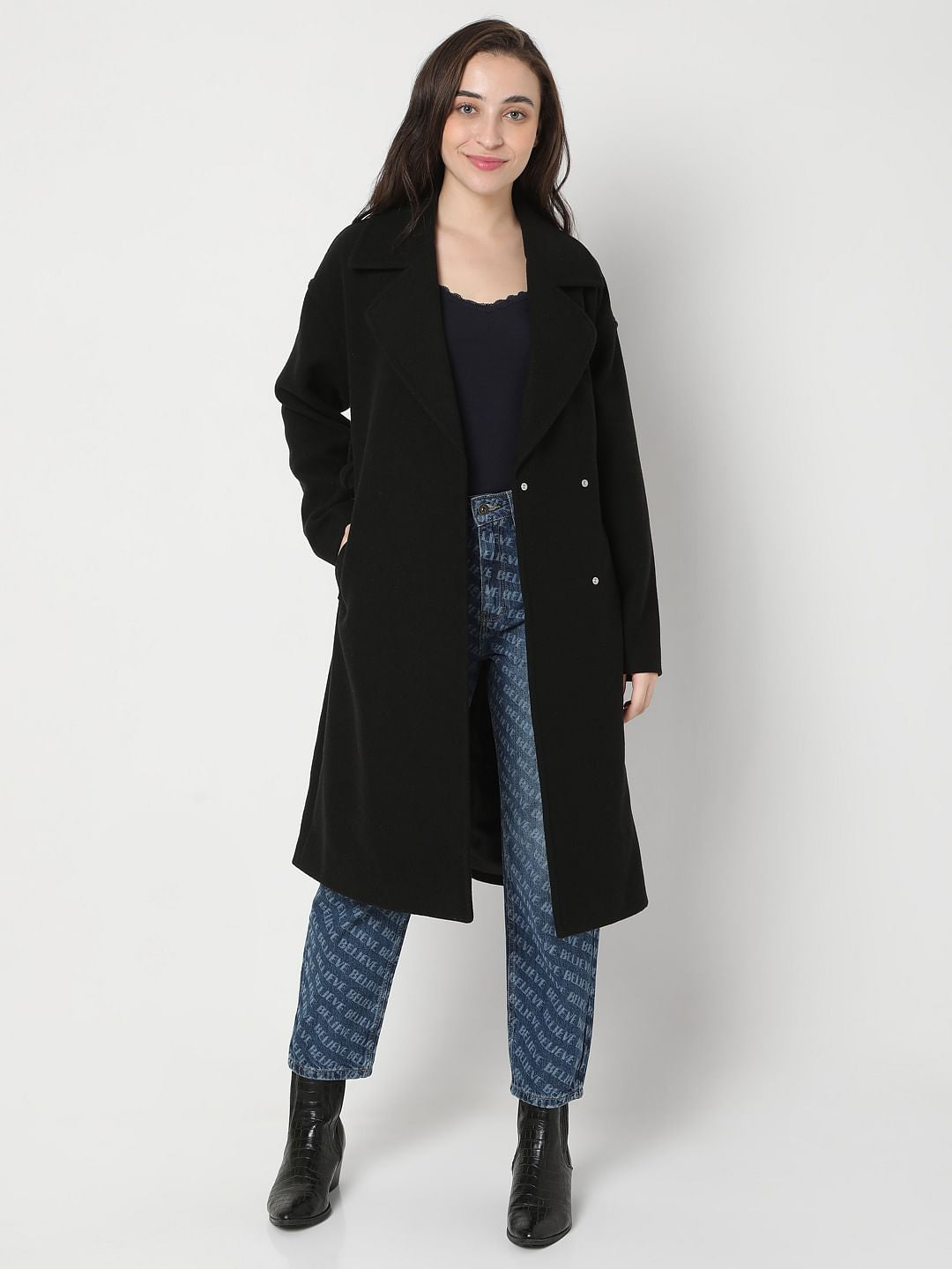 Black Long Overcoat