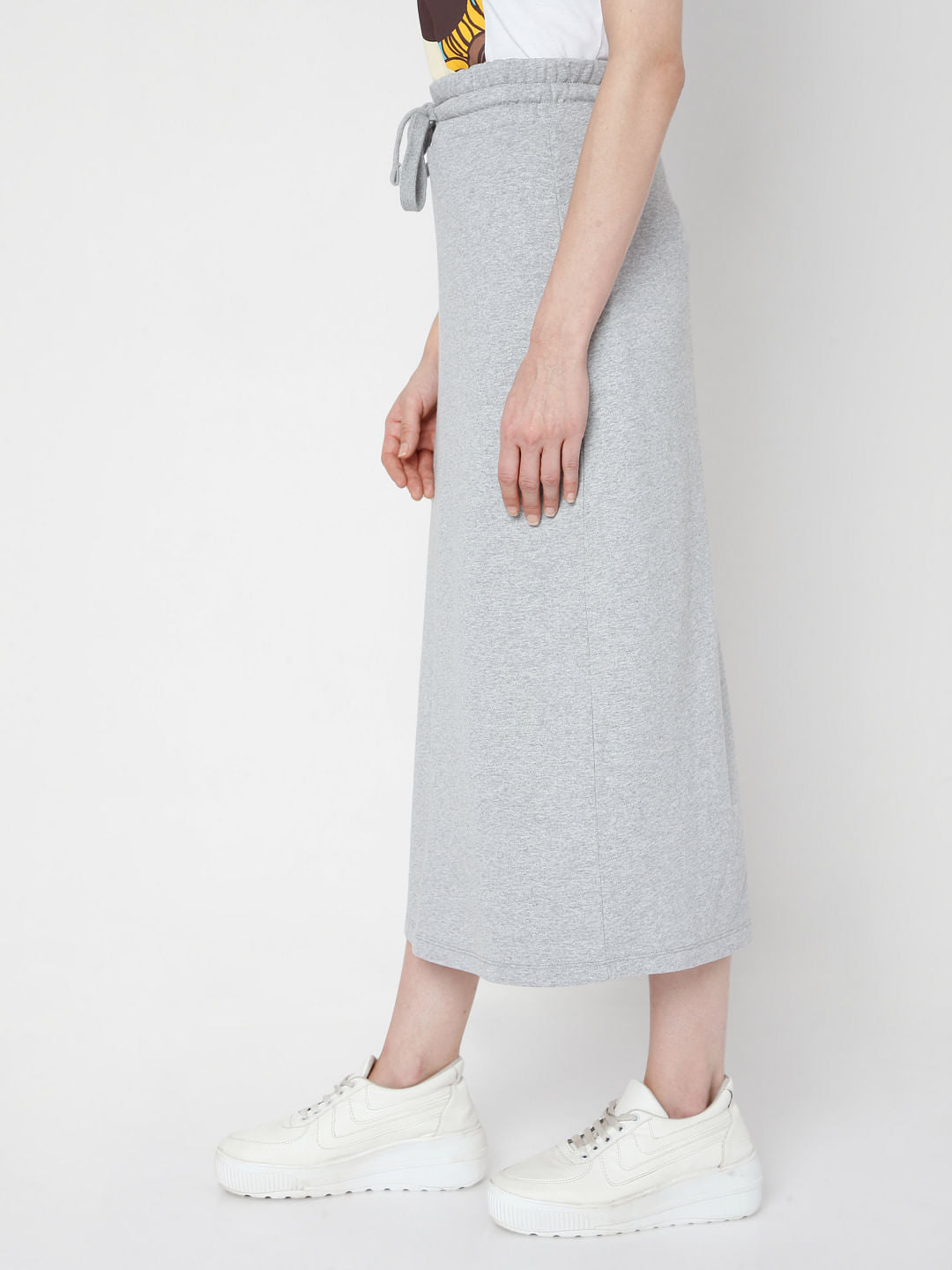 Grey Midi Co-Ord Skirt