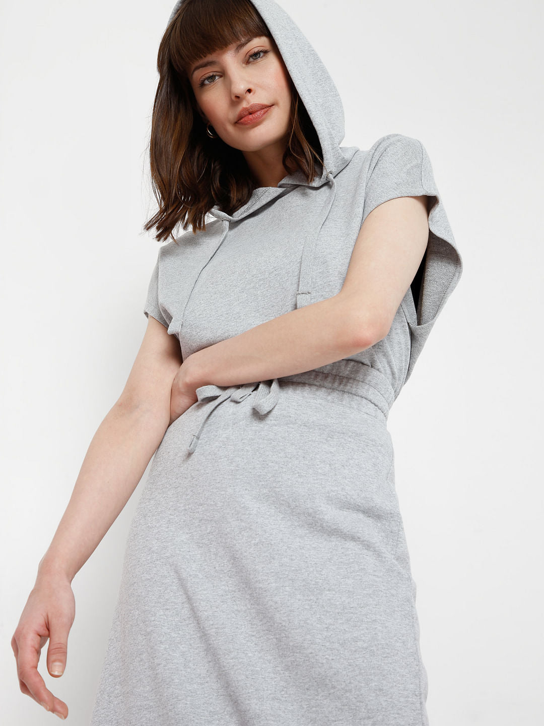 Grey Hooded Co-Ord Sweatshirt