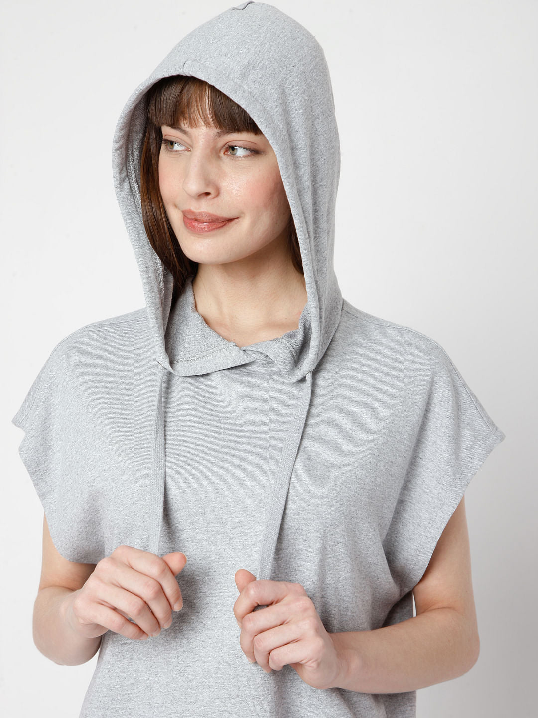 Grey Hooded Co-Ord Sweatshirt