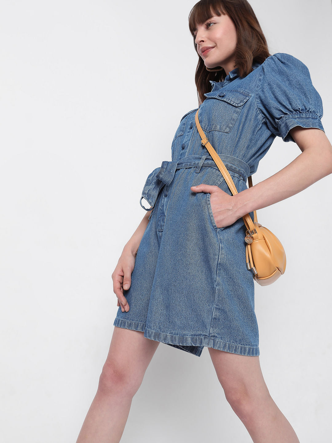 Blue Denim Playsuit