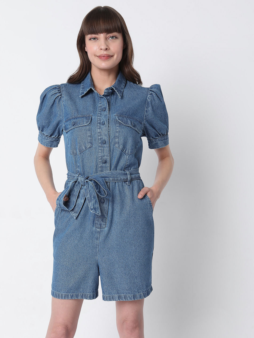 Blue Denim Playsuit