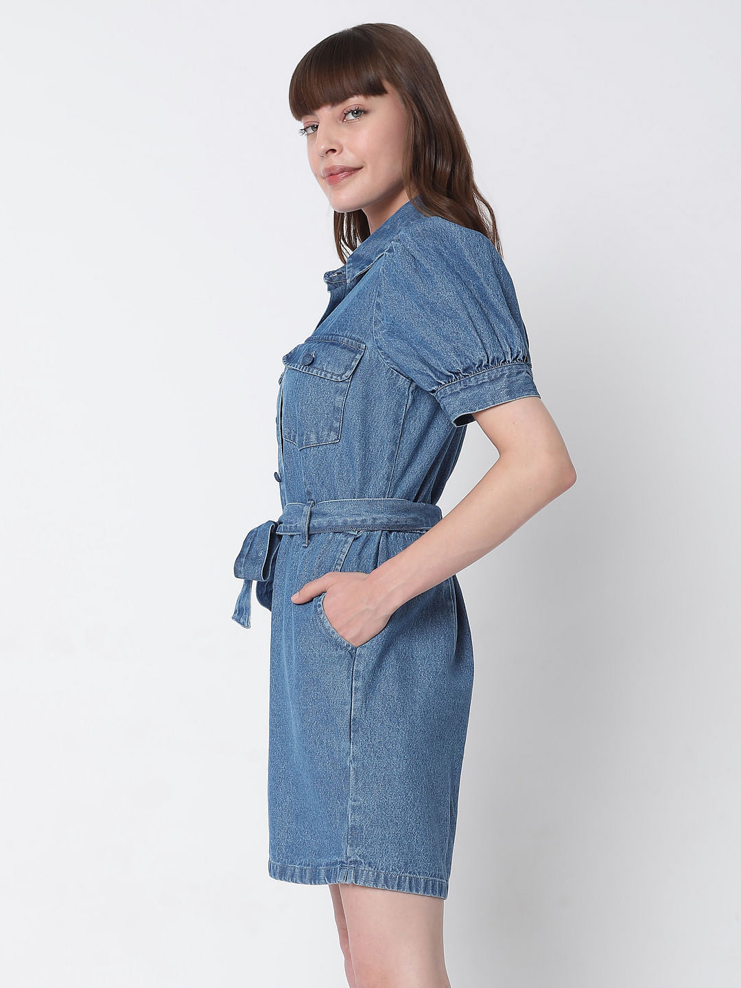 Blue Denim Playsuit