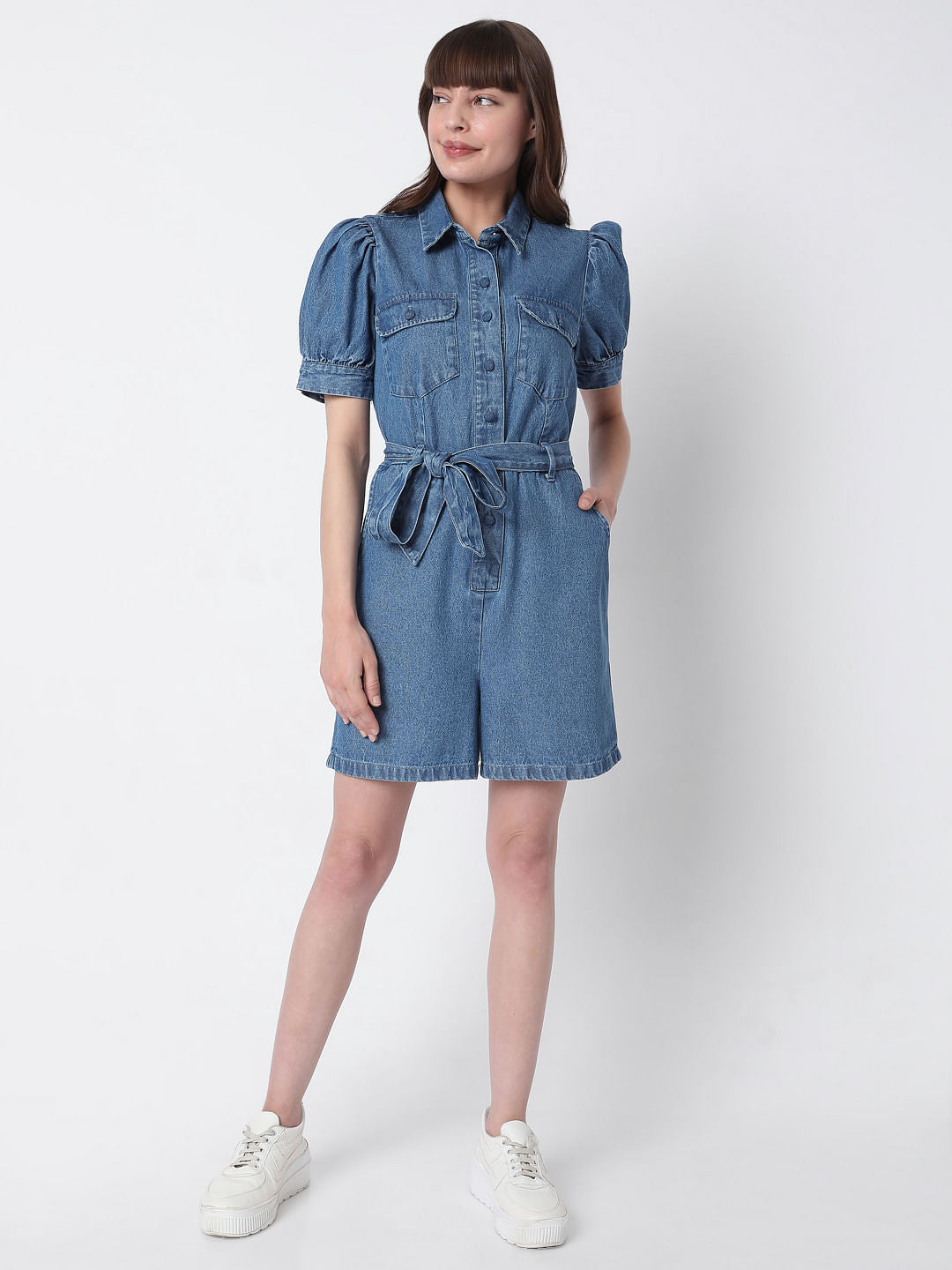 Blue Denim Playsuit