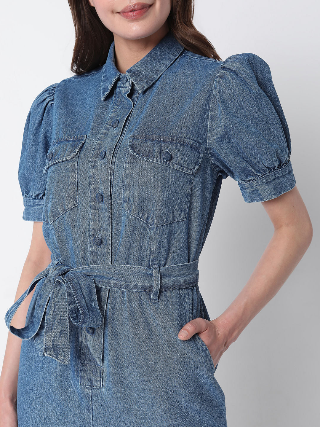 Blue Denim Playsuit