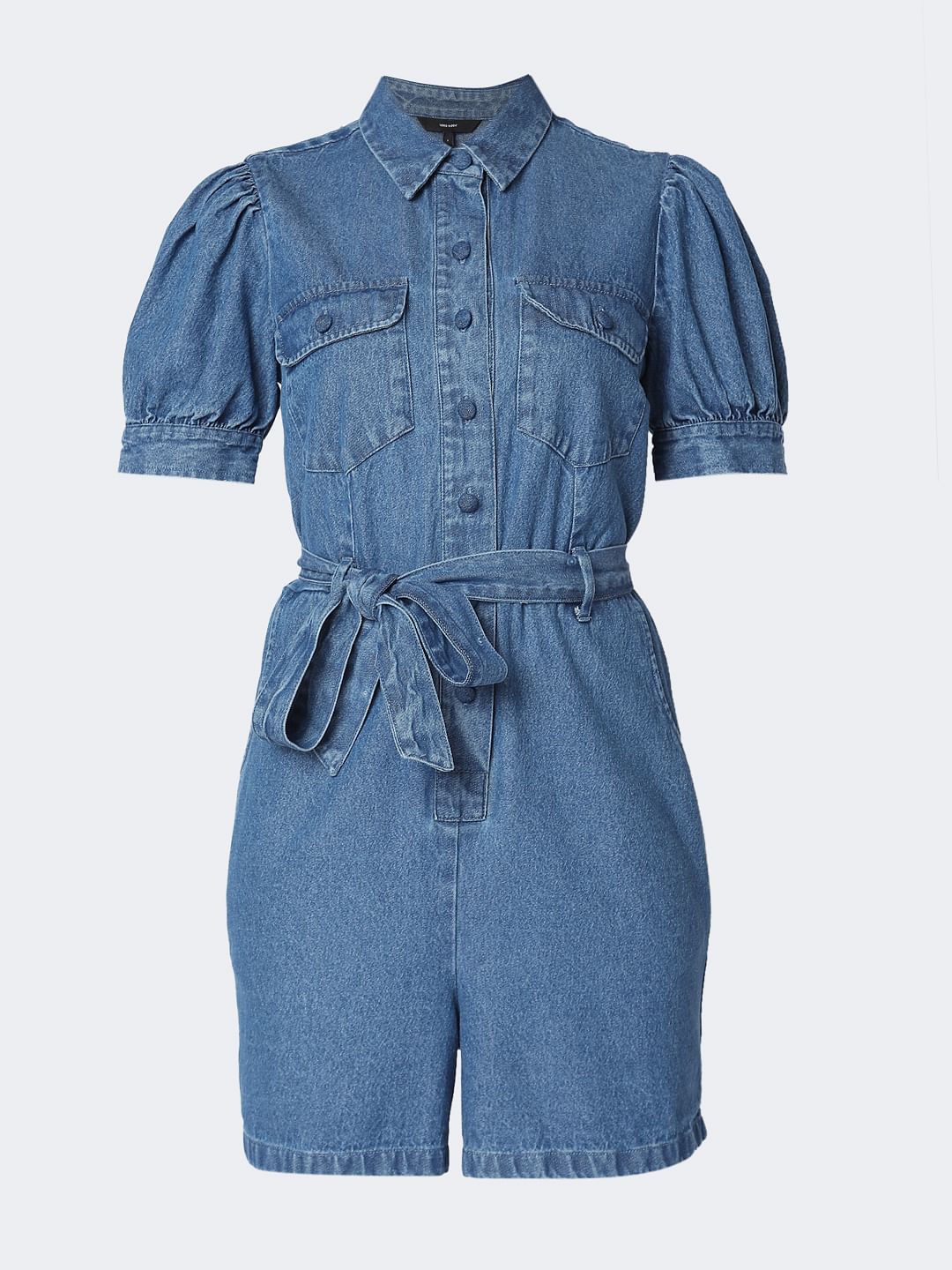 Blue Denim Playsuit