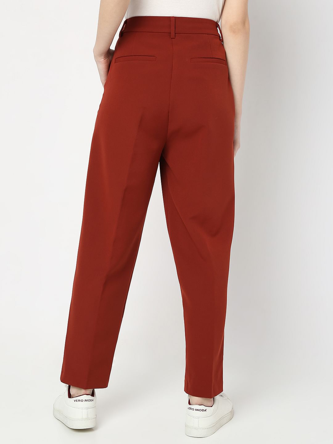 Brown Co-Ord Set Straight Fit Pants