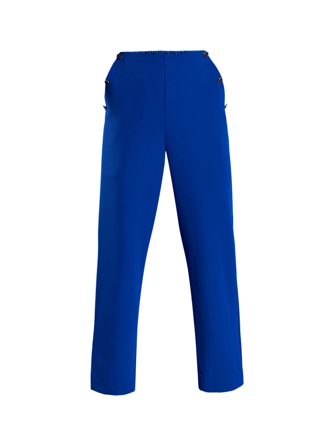 Marquee Blue High Rise Co-Ord Set Pants