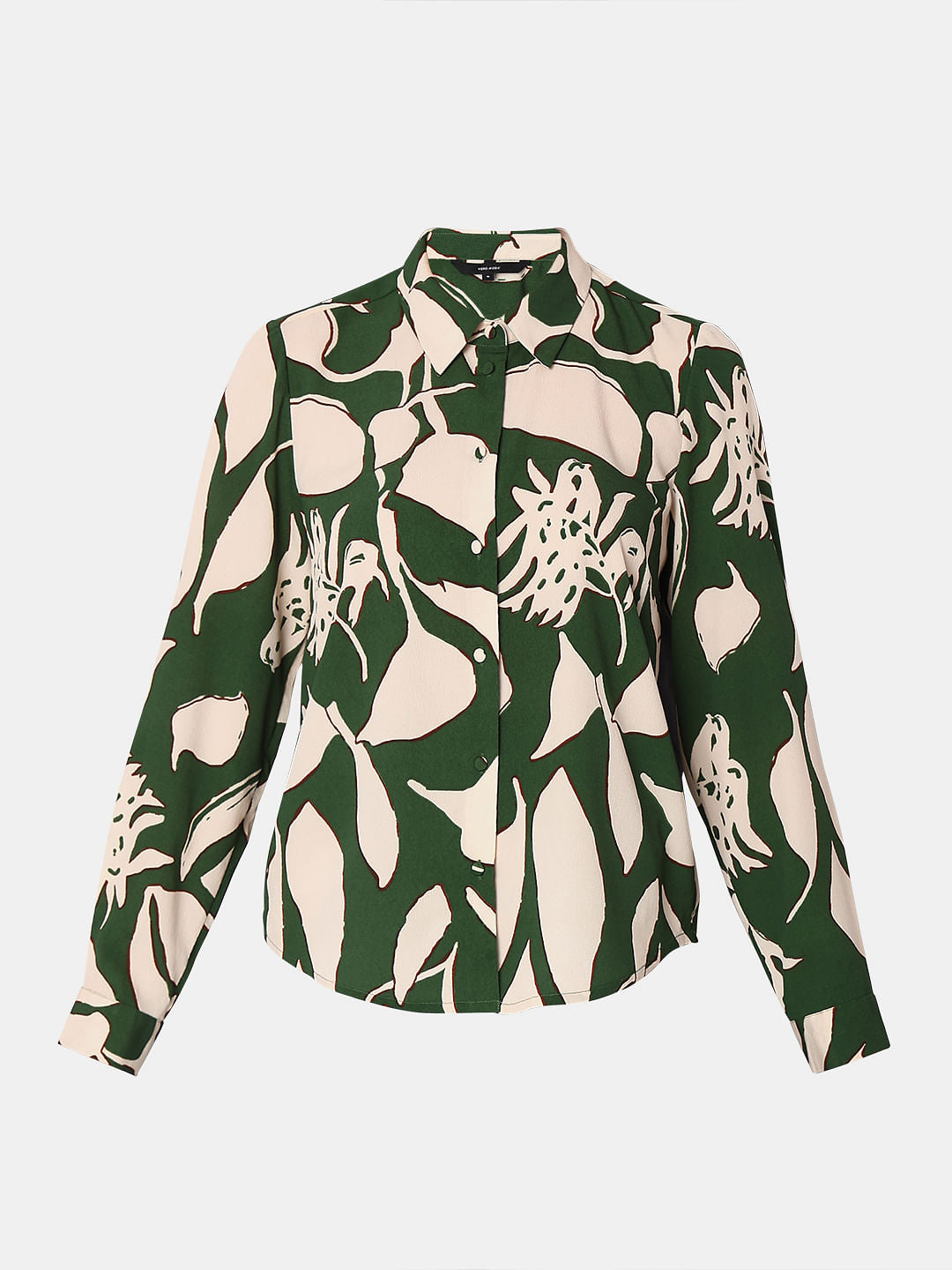 Green Floral Print Shirt