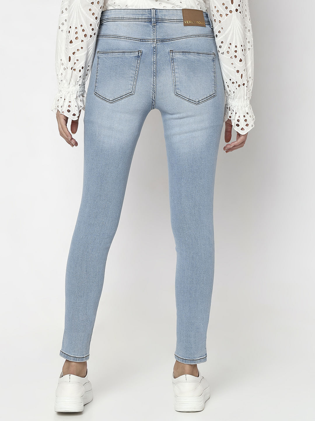 Light Blue Mid Rise Wendy Skinny Jeans