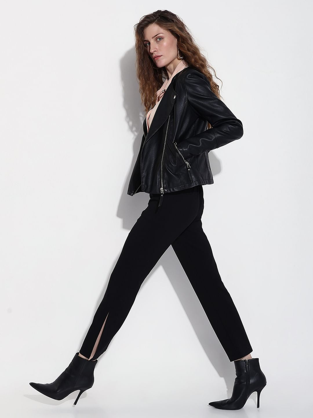 Black High Rise Bootcut Pants