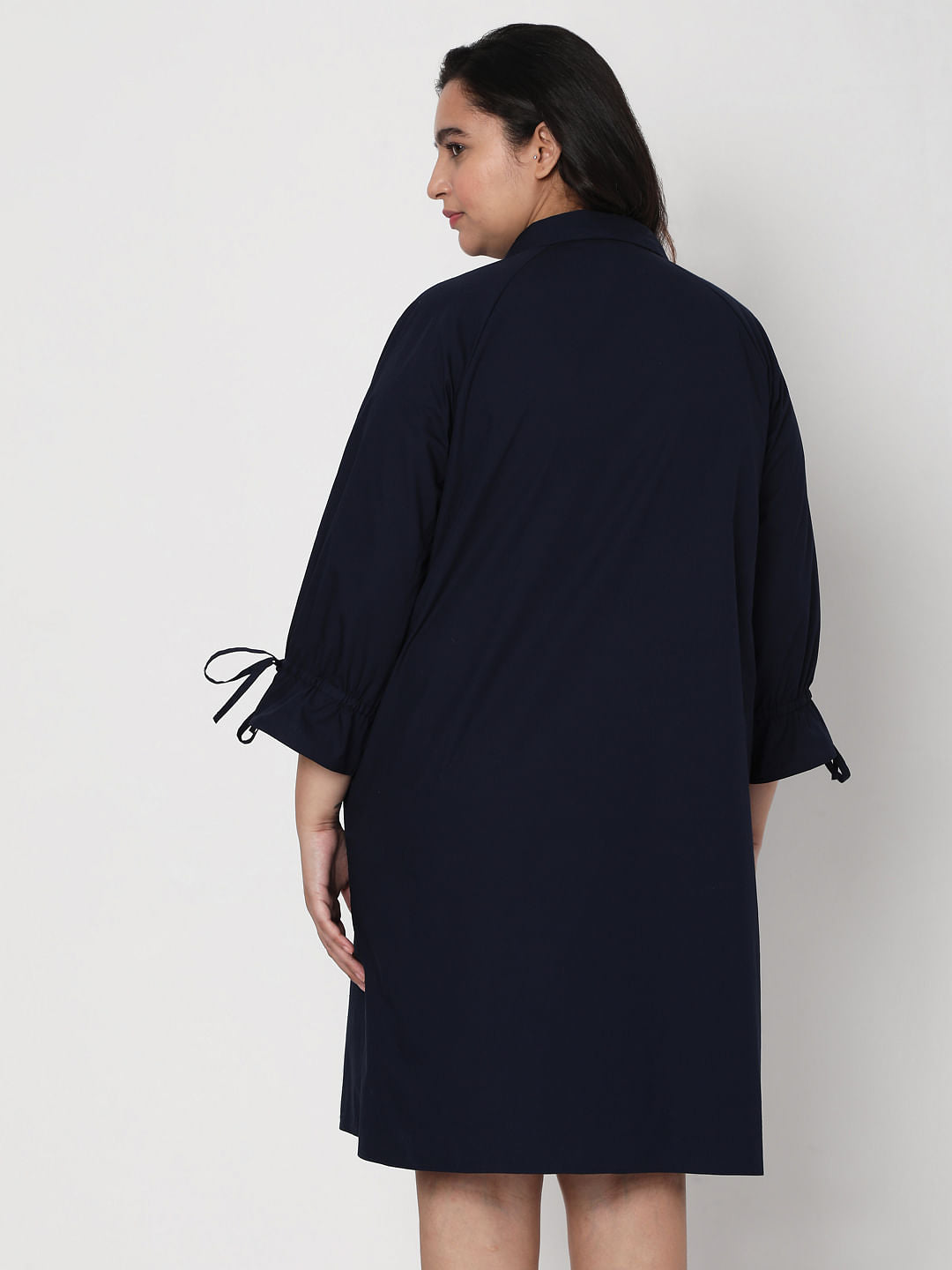 Curve Blue Shirt Dress