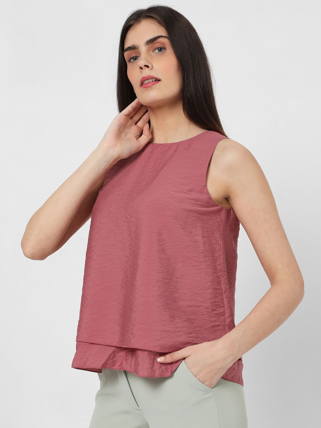 Pink Layered Top