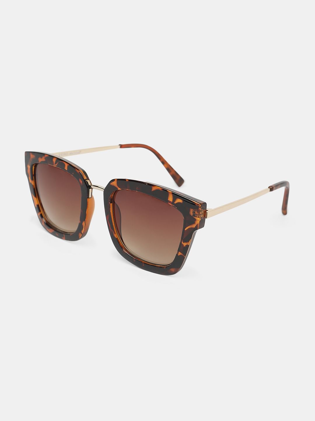 Brown Square-Shaped Sunglasses