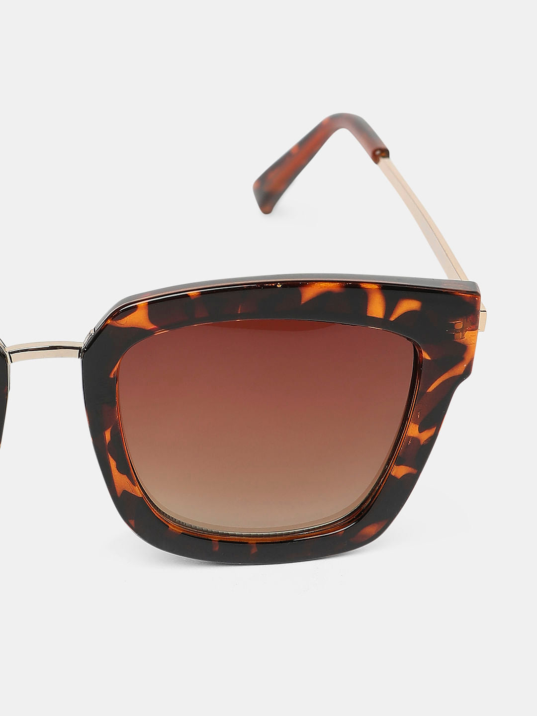 Brown Square-Shaped Sunglasses