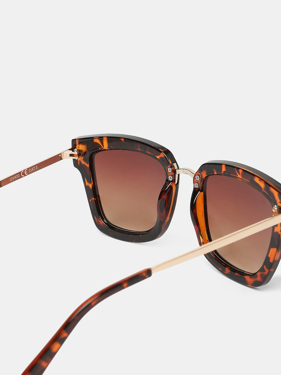 Brown Square-Shaped Sunglasses