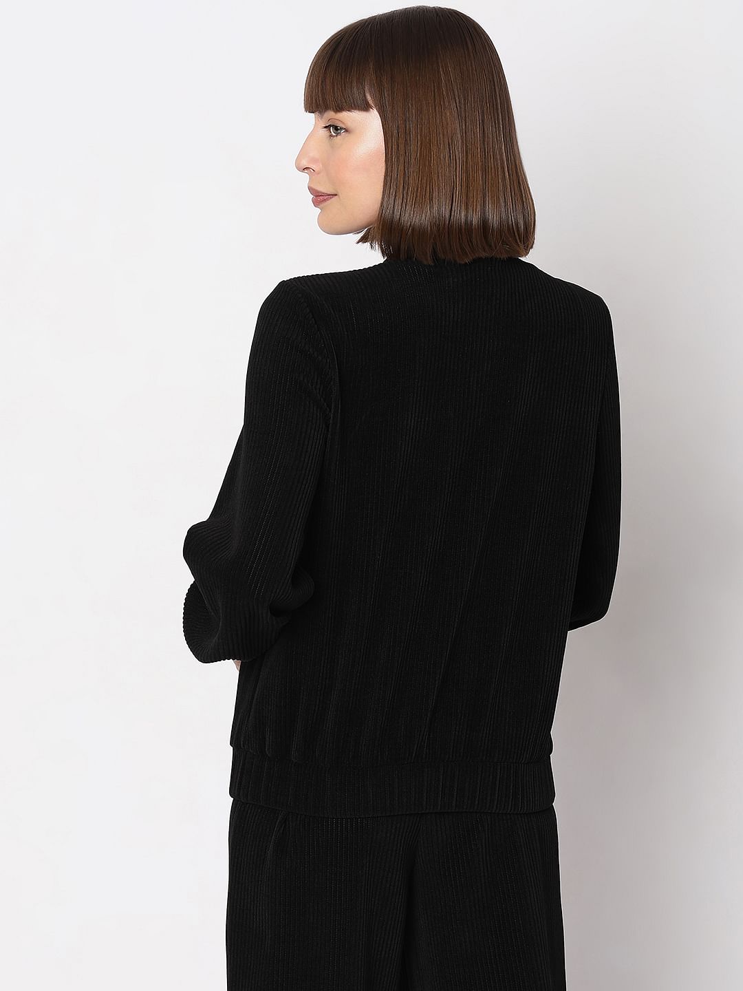 Black Corduroy Co-Ord Set Jacket