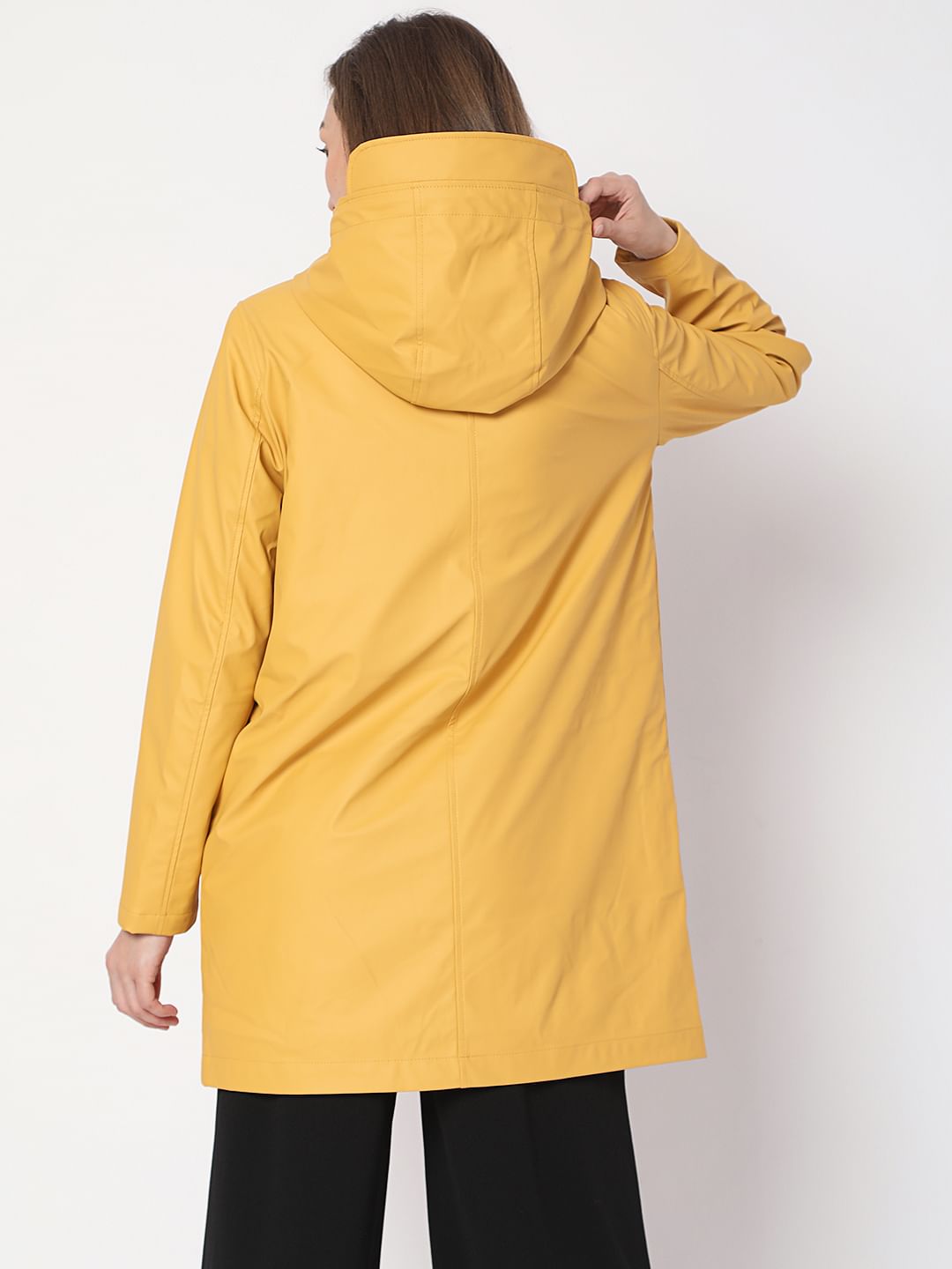 Yellow Teddy Hooded Jacket