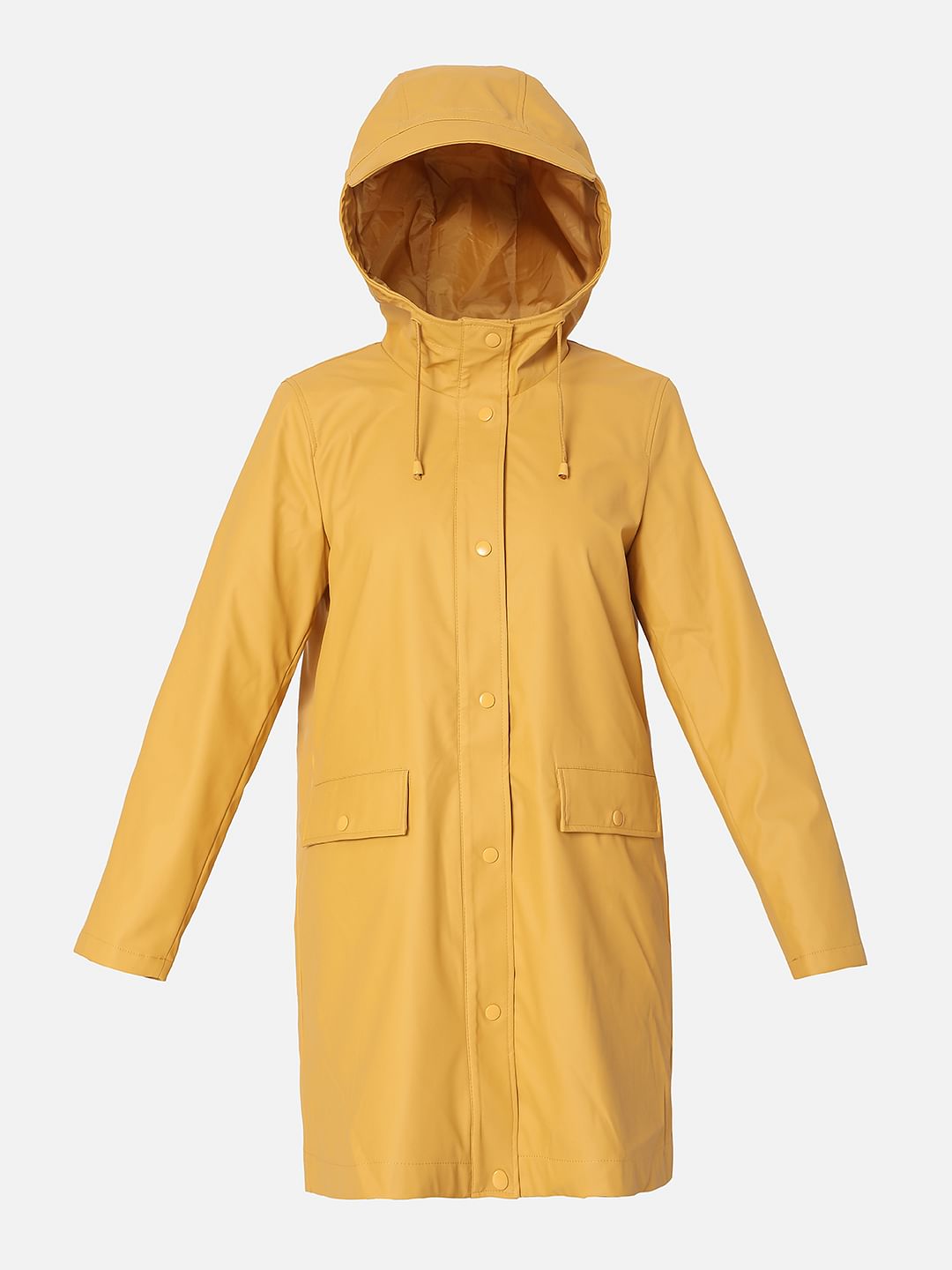 Yellow Teddy Hooded Jacket