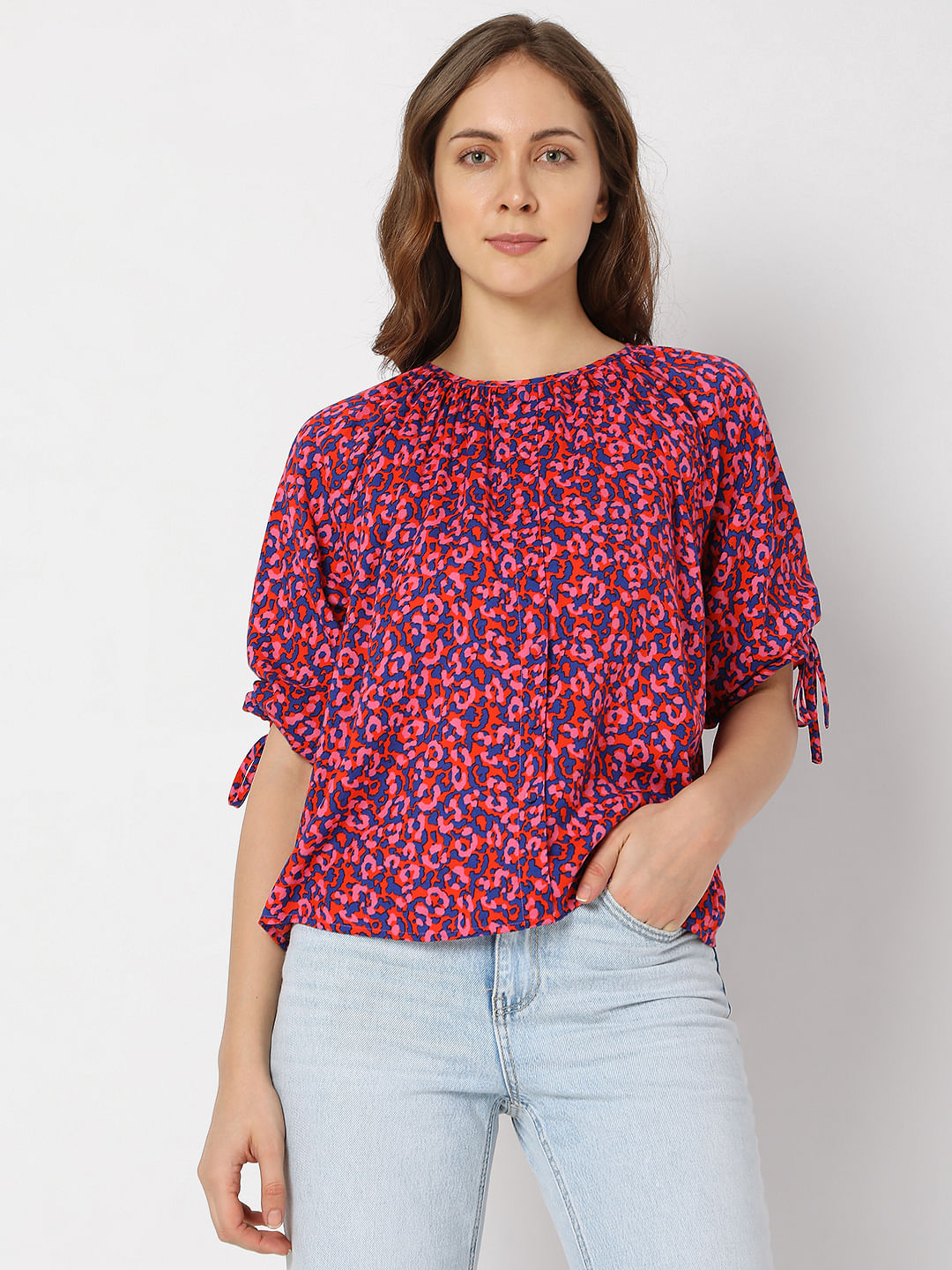 Pink Floral Cro Co-Ord Set Top