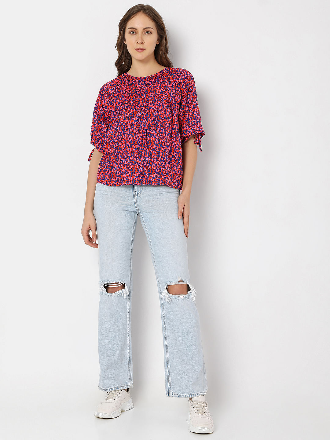 Pink Floral Cro Co-Ord Set Top