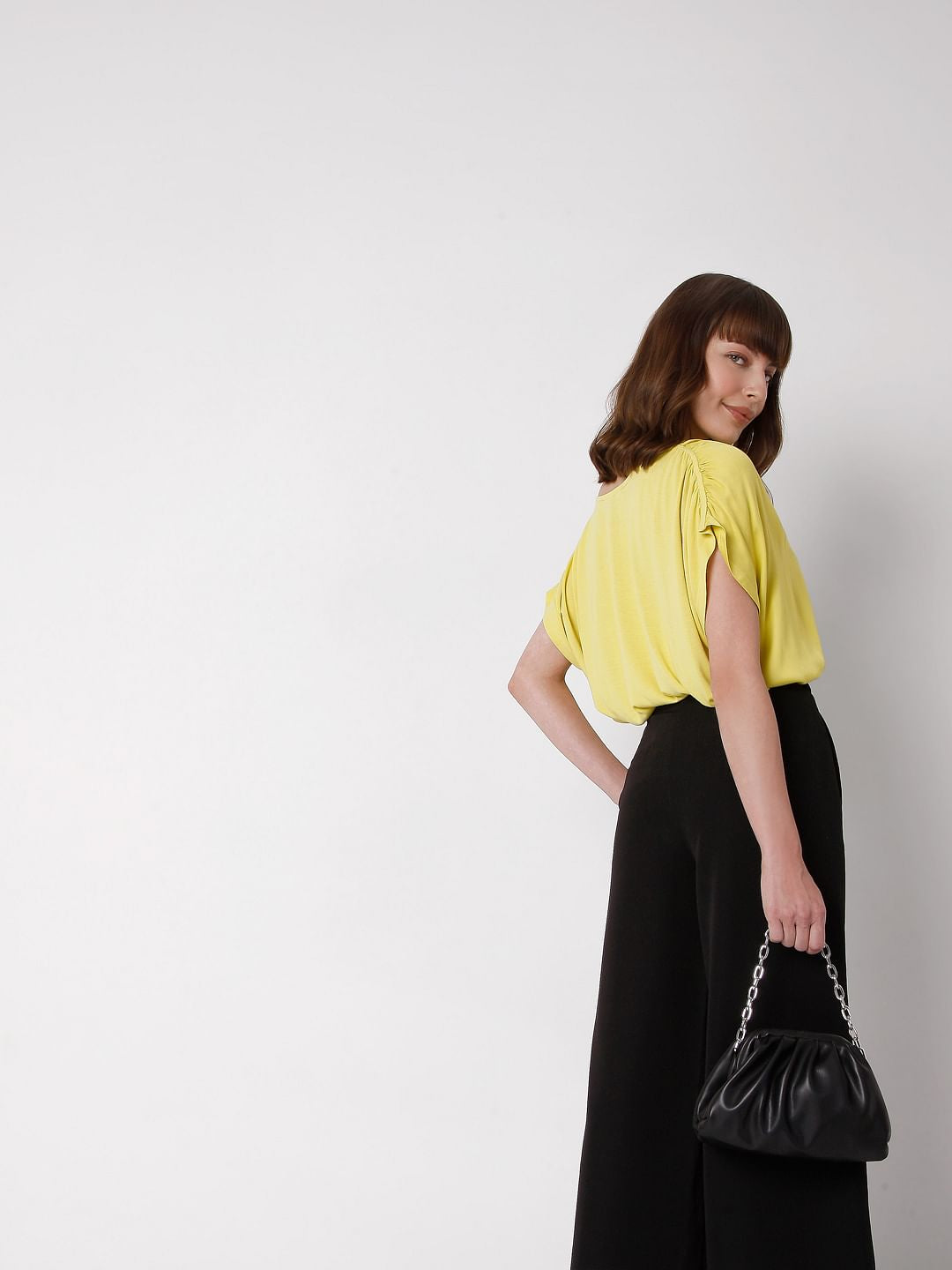 Yellow Extended Sleeves Top