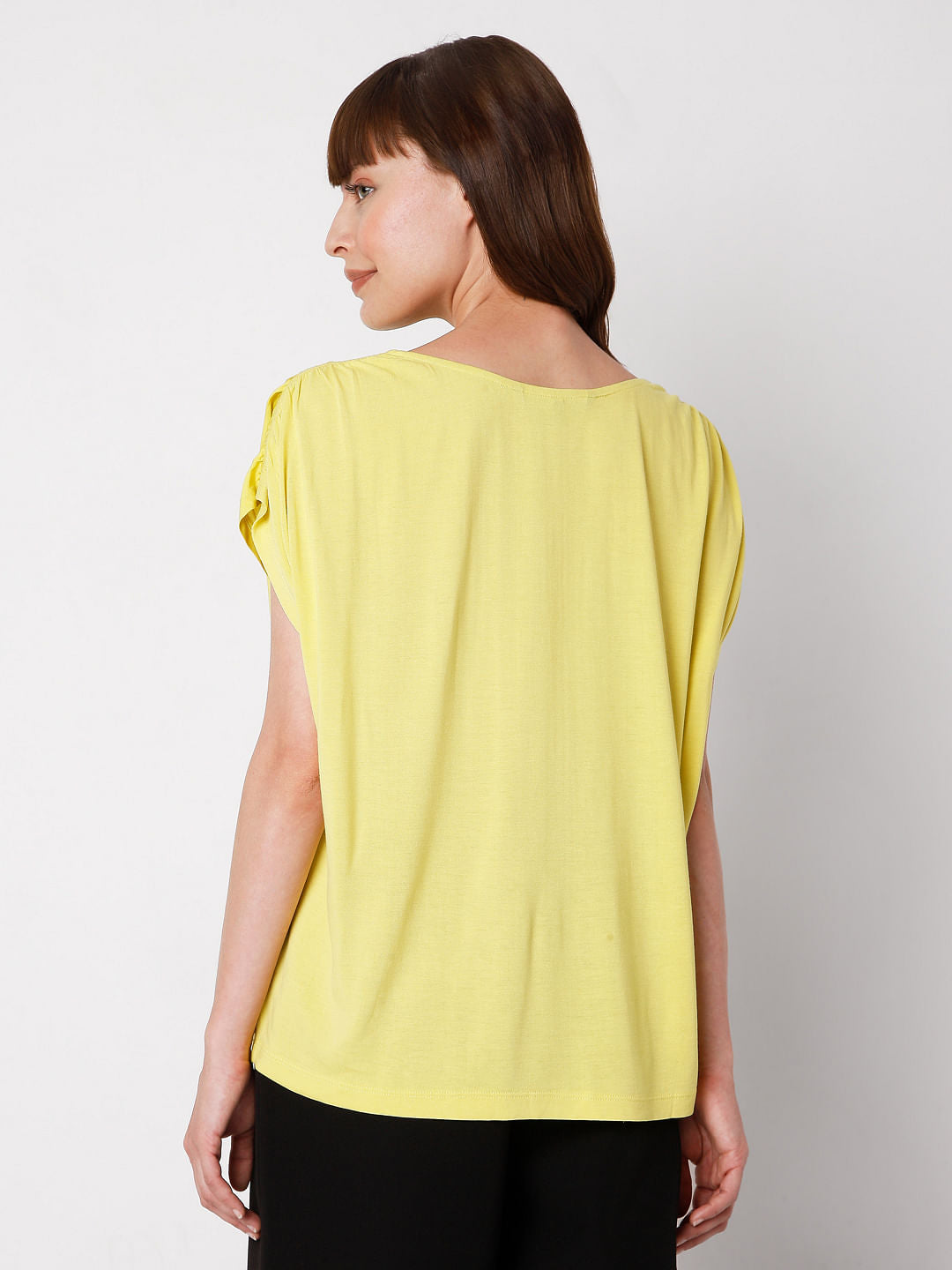 Yellow Extended Sleeves Top