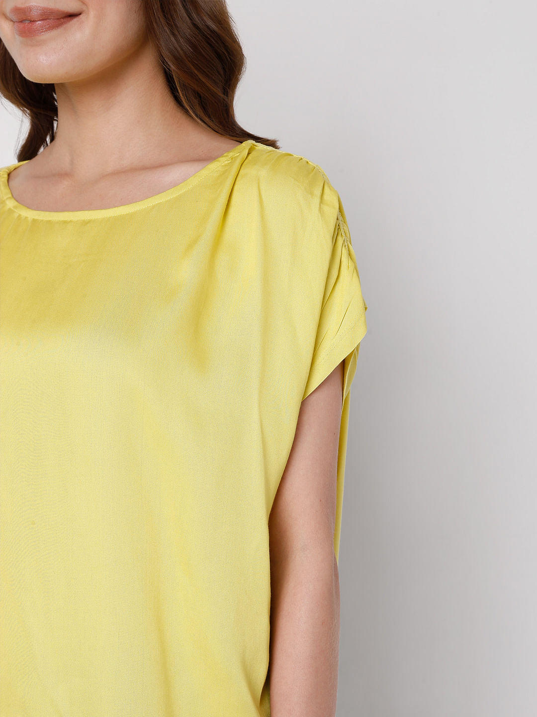Yellow Extended Sleeves Top