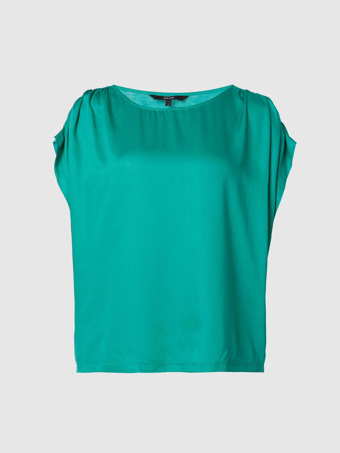 Green Satin Top