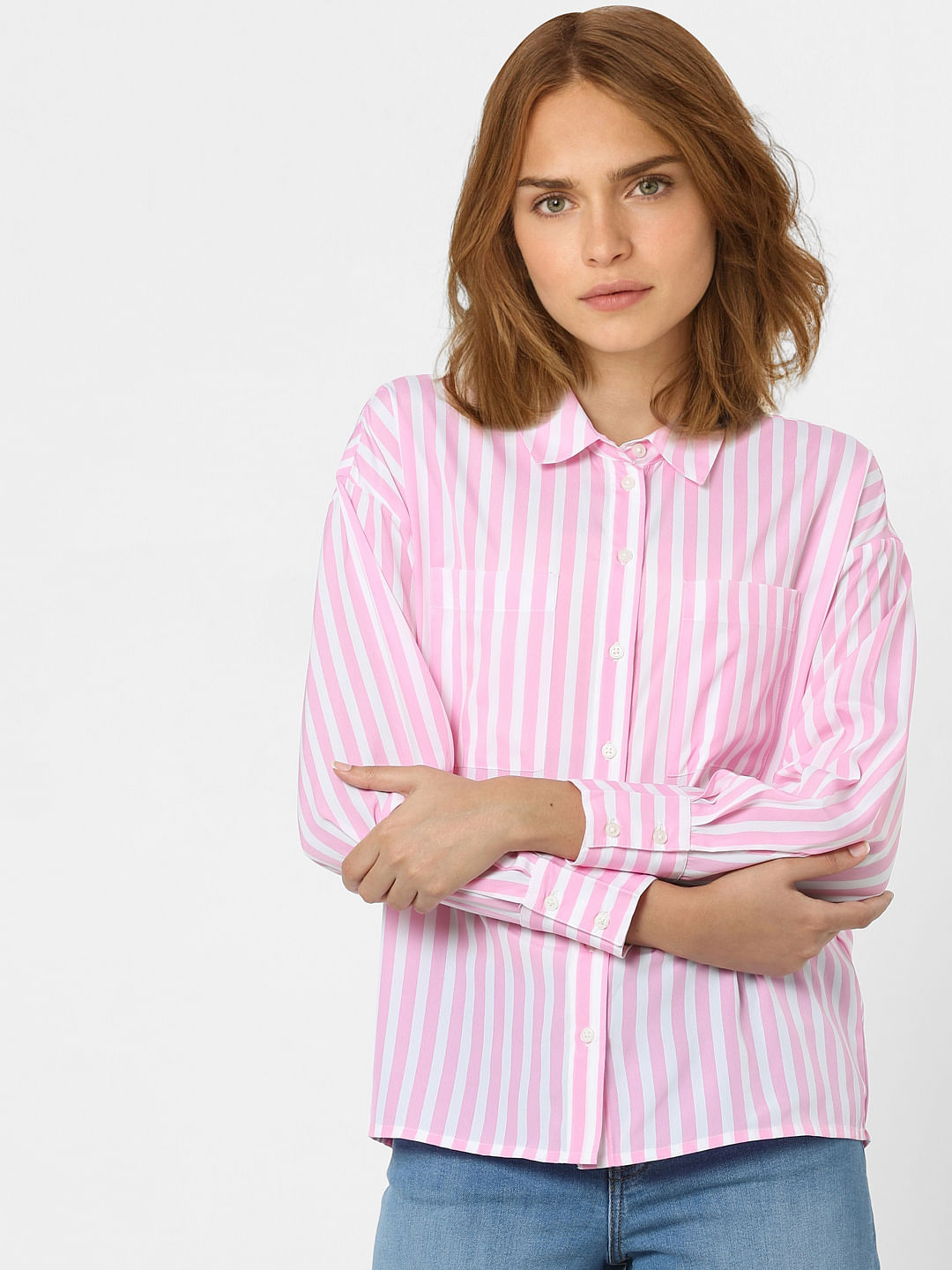 Pink Striped Shirt