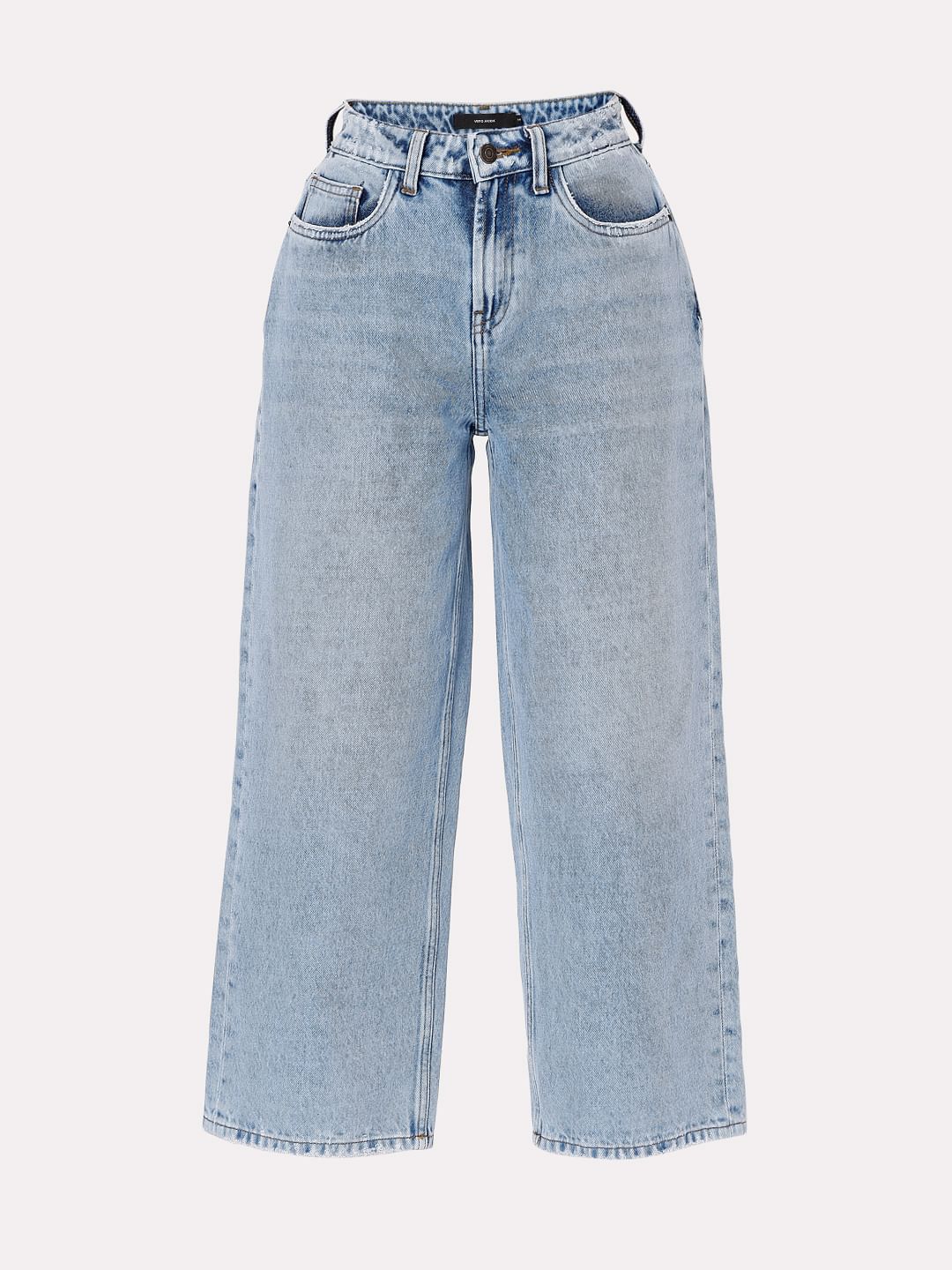 Blue High Rise Flared Jeans