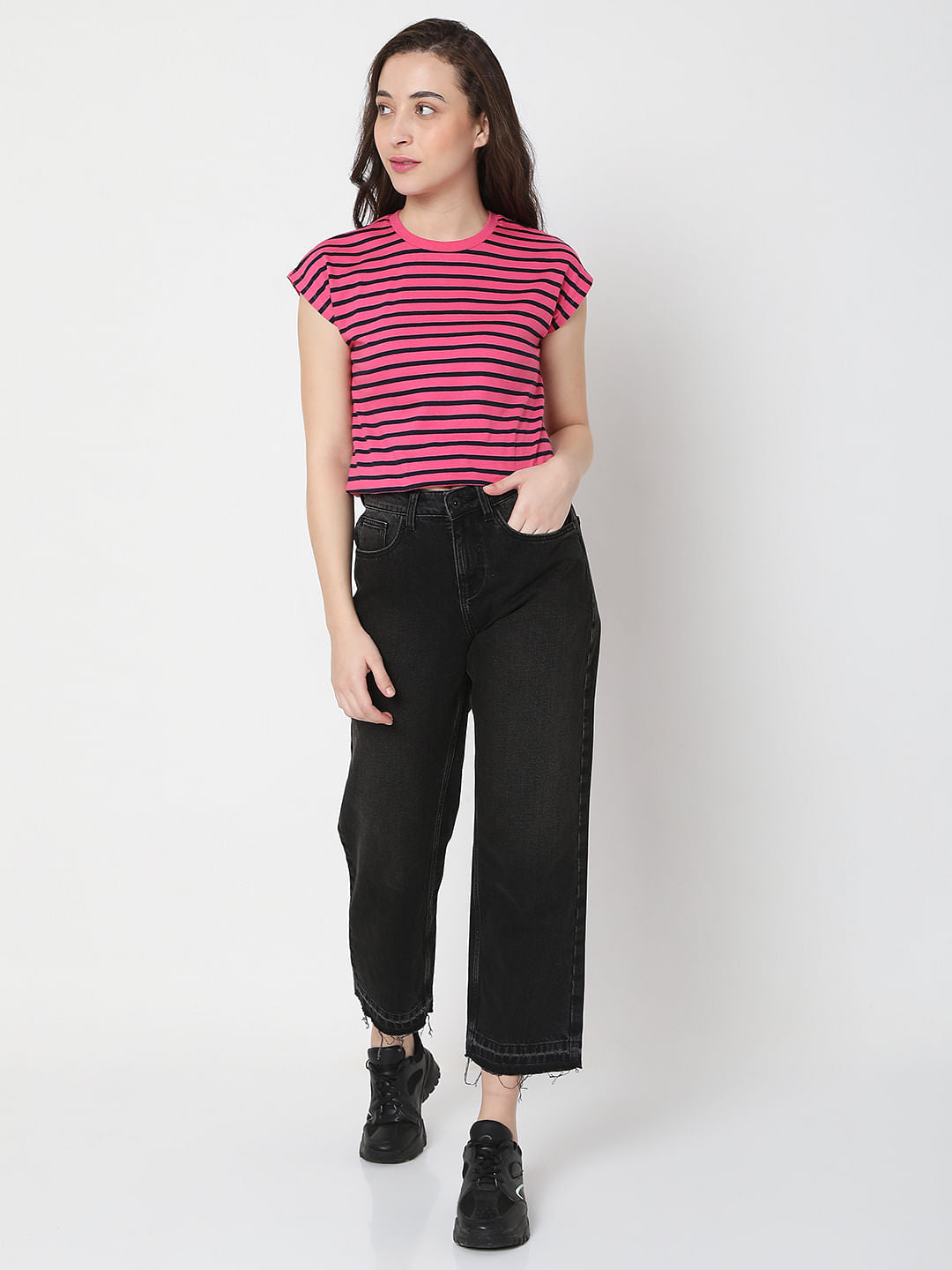 Pink Striped T-Shirt