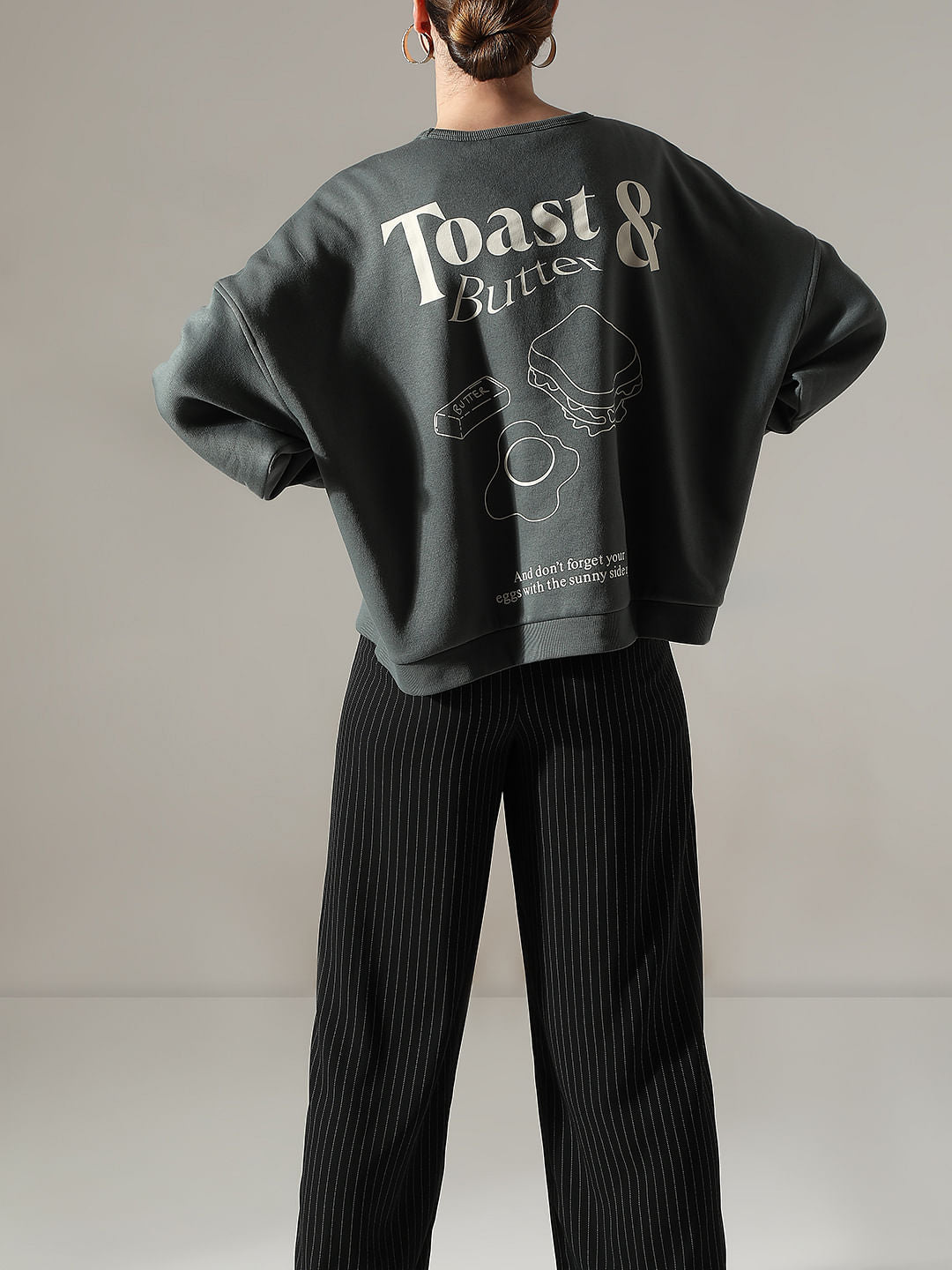 Green Relaxed Sweatshirt