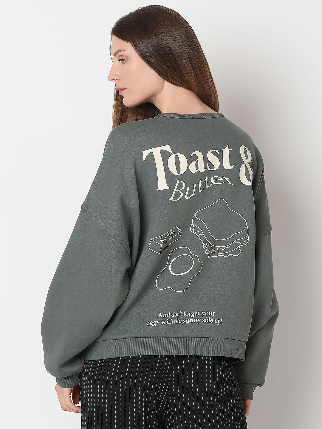 Green Relaxed Sweatshirt